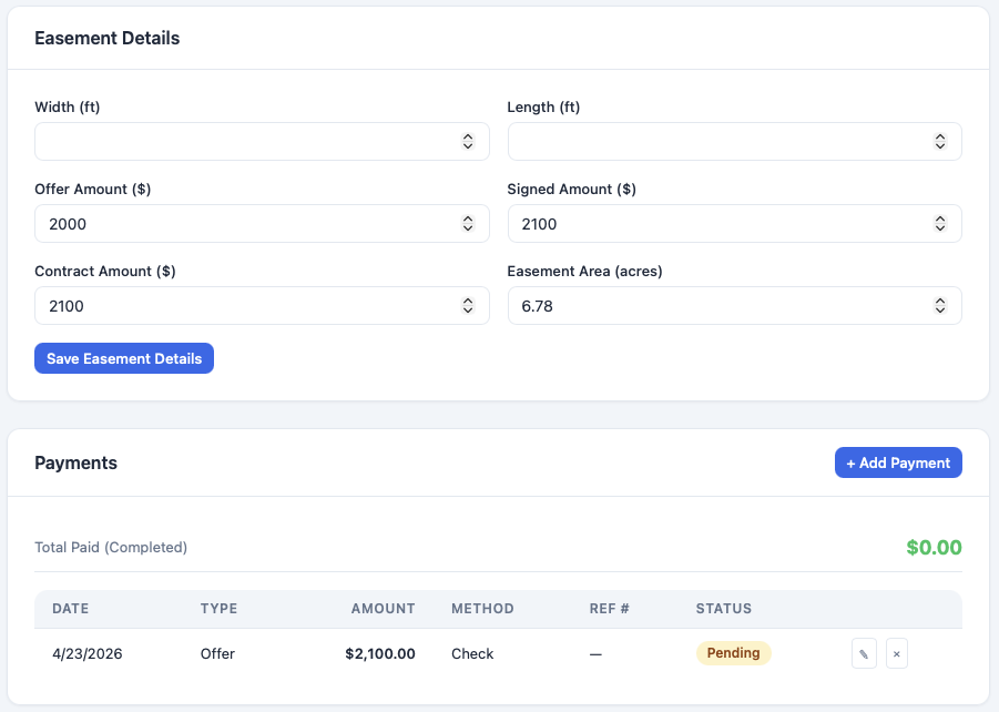 Lookout workflow tracking with parcel status progression