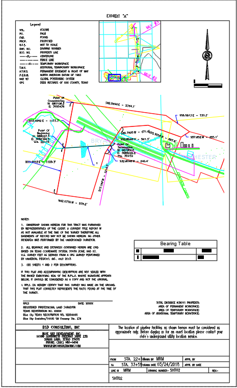 Sample plat sheet output